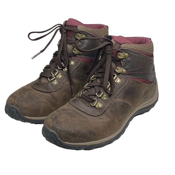 Timberland ✪ Norwood Mid Waterproof Hiking Boot ✪ Distressed Brown Leather ✪ 8M - Picture 7 of 16